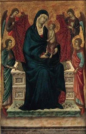 Virgin and Child with Four Angels - Duccio di Buoninsegna