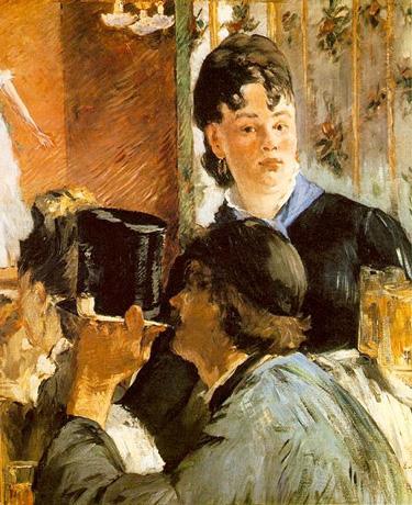 A Waitress Serving Beer - Edouard Manet