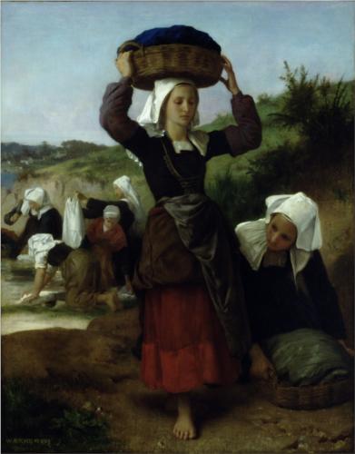 Washerwomen of Fouesnant - William Adolphe Bouguereau