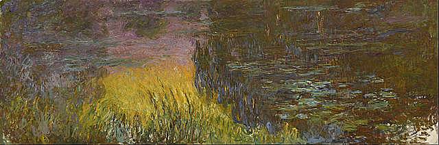Water Lilies Setting Sun 1926 - Claude Monet