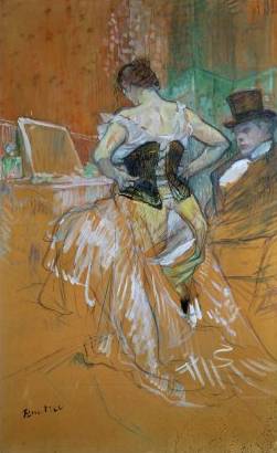Woman in a Corset - Henri de Toulouse Lautrec