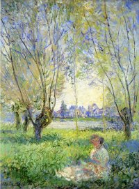 Woman under the Willows - Claude Monet