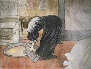 Woman with a Tub (Elles) - Henri de Toulouse Lautrec