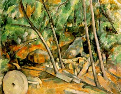 Woods with Millstone - Paul Cezanne