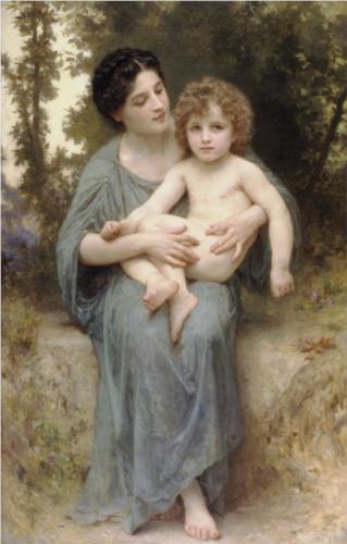 Younger Brother - William Adolphe Bouguereau