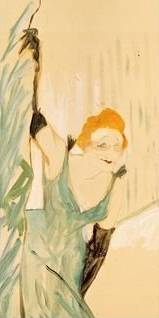 Yvette Guilbert Taking a Curtain Call - Henri de Toulouse Lautrec